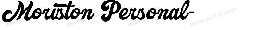 Moriston Personal字体转换